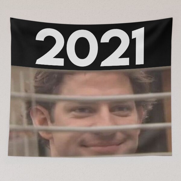 Item preview, Memes Bonne année 2021 finger crossed designed and sold by MyLittleBrend.