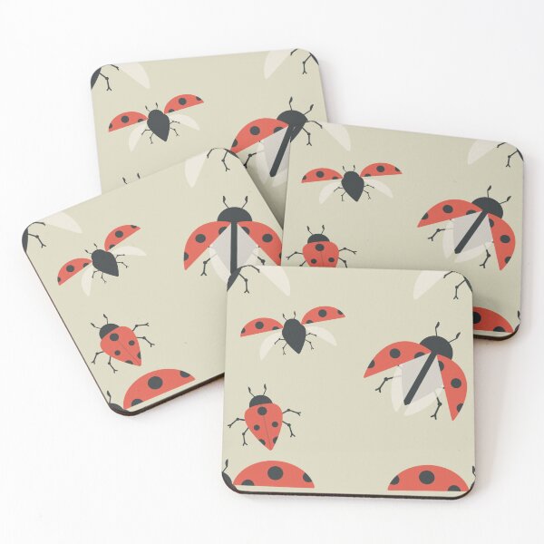 Item preview, Red and Black Ladybug Pattern  designed and sold by Natasha Greene.