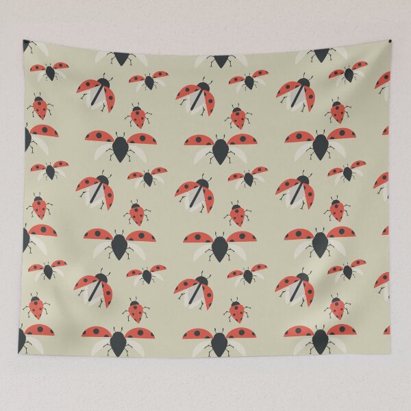 Item preview, Red and Black Ladybug Pattern  designed and sold by Natasha Greene.