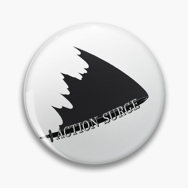 Item preview, Action Surge (Black Graphic) designed and sold by Art by Papikins.