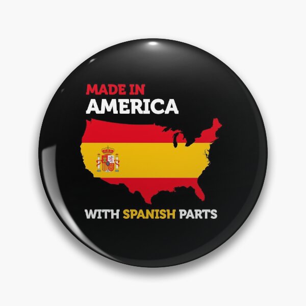 Item preview, Made in America with Spanish Parts Amazing Spain Funny Gift designed and sold by smartrocket.