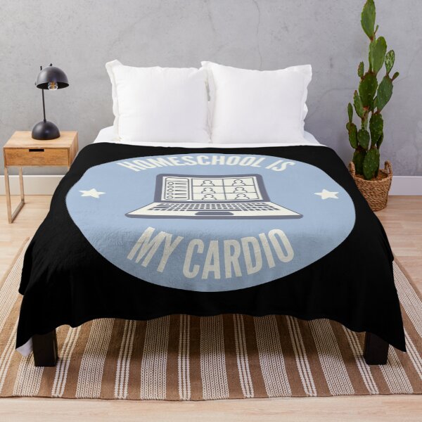 Item preview, Home School Is My Cardio Funny Quote designed and sold by yumiso.