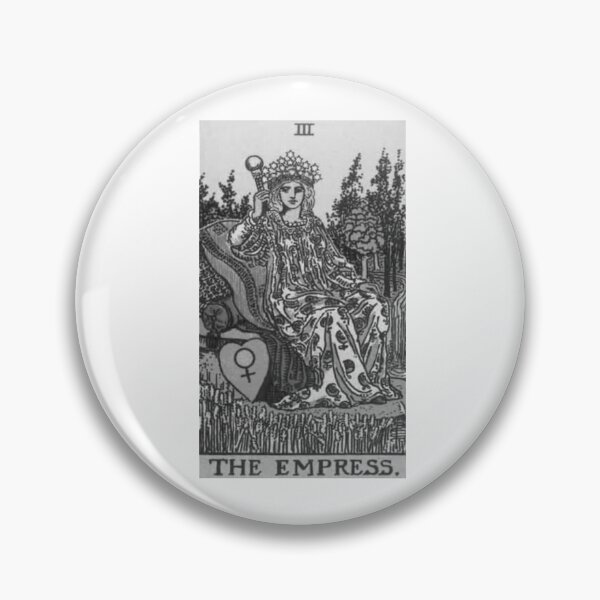 Item preview, Black and White Rider-Waite Tarot, The Empress designed and sold by kushynight.