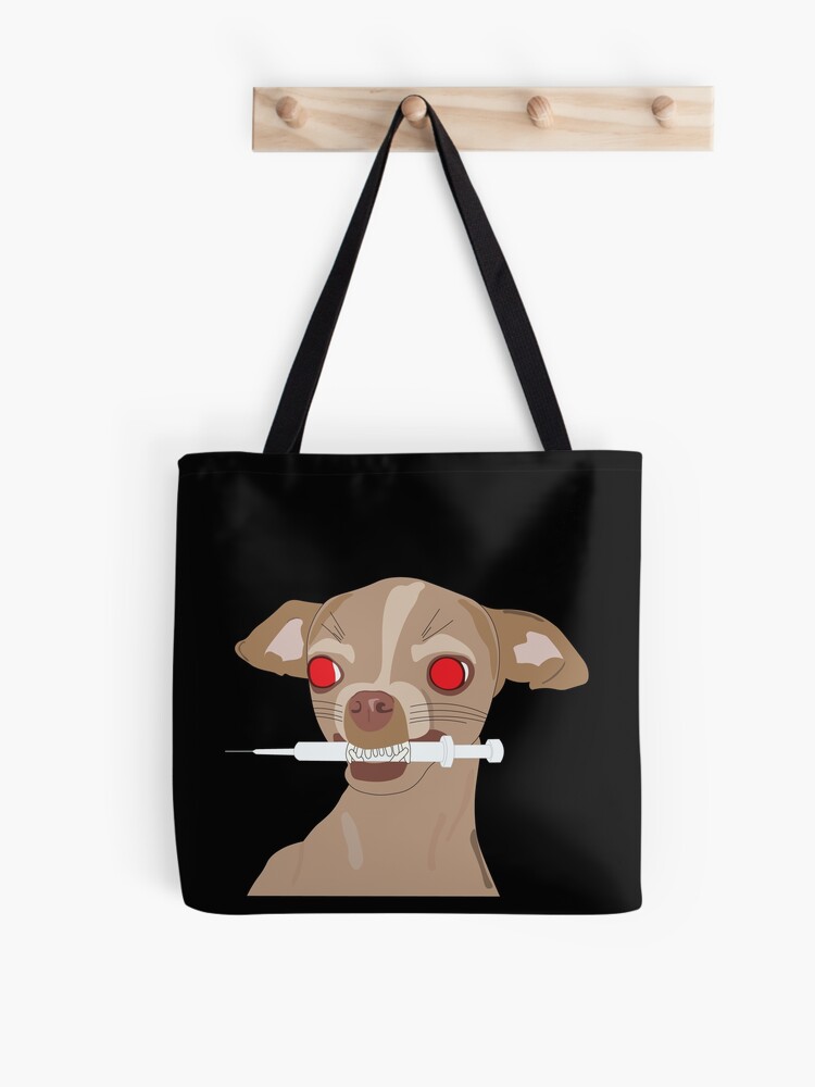 Big Chihuahua Tote Bag - Fuzzy Nation Dog Purse - New With Tags