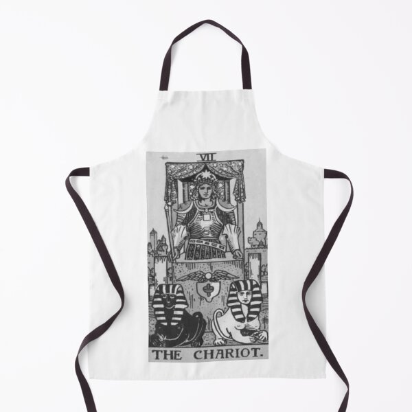 Item preview, Black and White Rider-Waite Tarot, The Chariot designed and sold by kushynight.