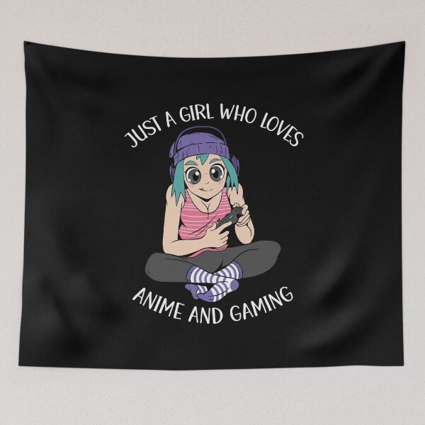 Item preview, Just A Girl Who Loves Anime And Gaming designed and sold by OnepixArt.
