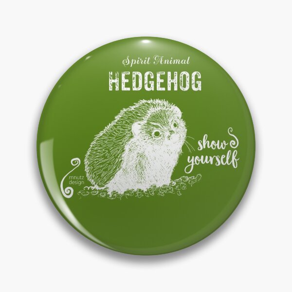 Aperçu de l'œuvre Spirit animal - hérisson, blanc créée et vendue par mnutzDesign.