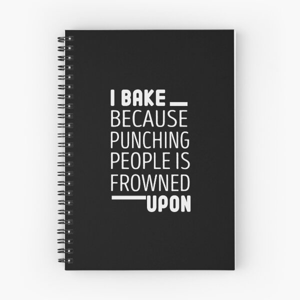 Item preview, i bake because punching people is frowned upon Funny Baker Gift designed and sold by Chamssou.