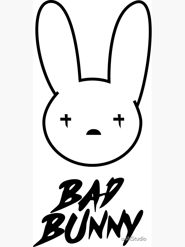 "Bad Bunny Logo Sticker" Magnet by wshStudio | Redbubble
