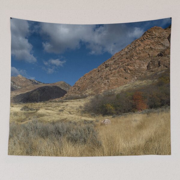 Item preview, Fall mountain woods with rocks, boulders and trees designed and sold by Ventures1.