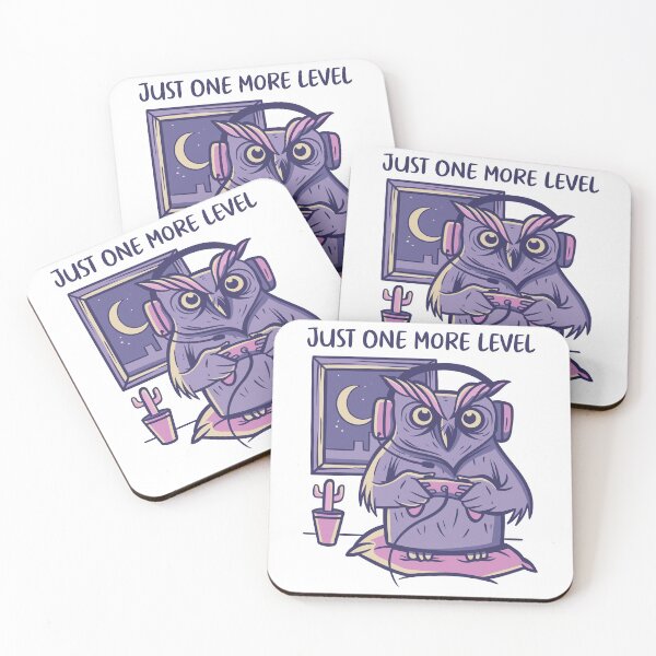 Item preview, Just One More Level Owl Gamer designed and sold by OnepixArt.