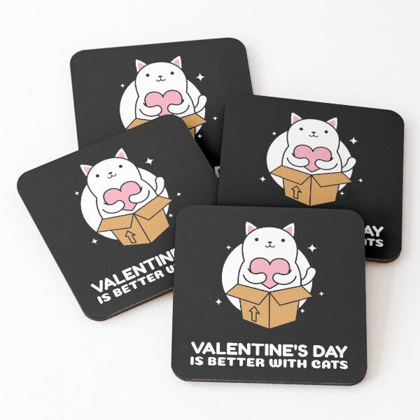 Item preview, Valentines day is better with cats designed and sold by PunchText designs.