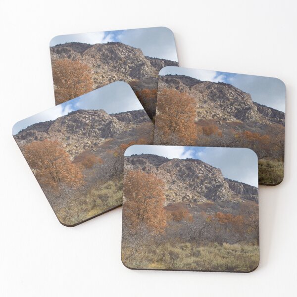 Item preview, Fall mountain woods with rocks, boulders and trees designed and sold by Ventures1.
