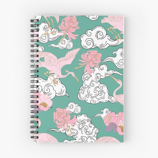 Item preview, Japanese clouds and cranes No.2 designed and sold by Emma Kunz.