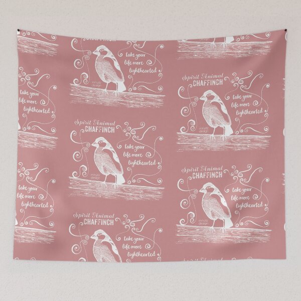 Item preview, Power animal - Spirit animal - chaffinch, white designed and sold by mnutzDesign.