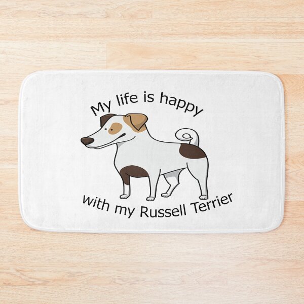 Item preview, My life is happy with my Russell Terrier dog designed and sold by merchfun2.