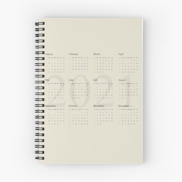 Item preview, Copy of  2021 Calendar- light yellow background-starting Sunday designed and sold by CSouissi.