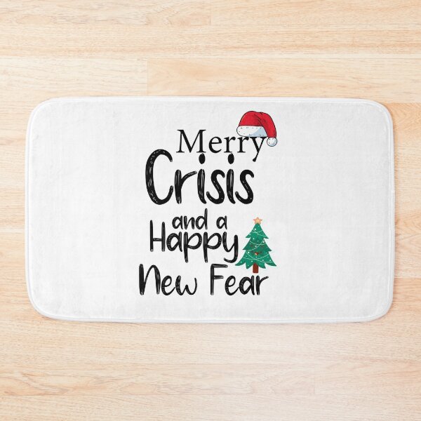 Item preview, Merry Crisis And A Happy New Fear, funny christmas and new year gift designed and sold by VintagePathway.