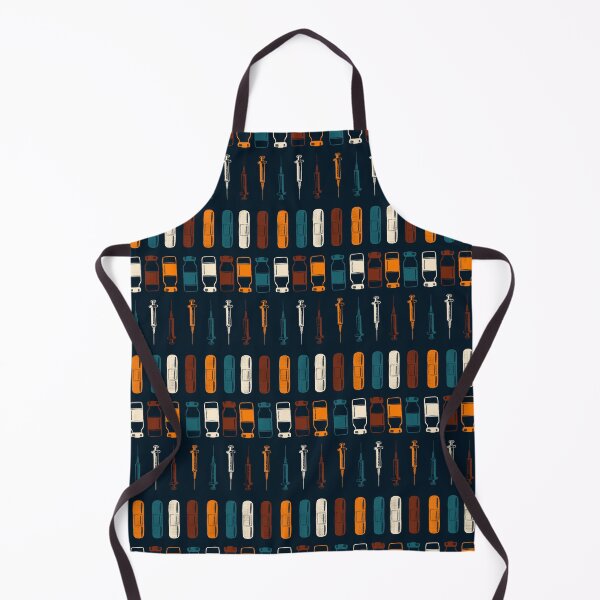 Artikelvorschau, Vintage Vaccines - Large on Navy entworfen und verkauft von Hodgepodge Bricolage.
