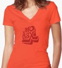 Record Label 3 (red) Women's Fitted V-Neck T-Shirt