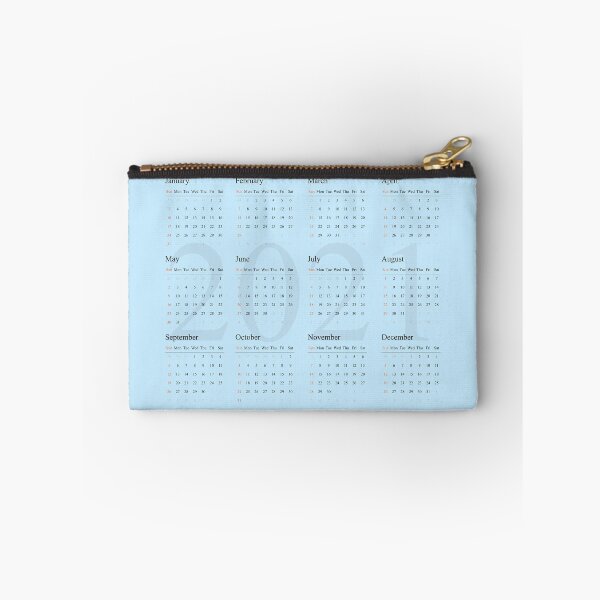 Item preview, 2021 Calendar- blue background-starting Sunday designed and sold by CSouissi.