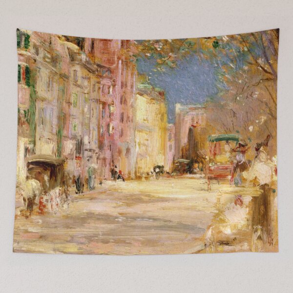 Item preview, Boston Street Scene designed and sold by TribesPrints.