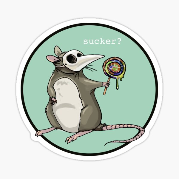 Plague Rat with Sucker Sticker