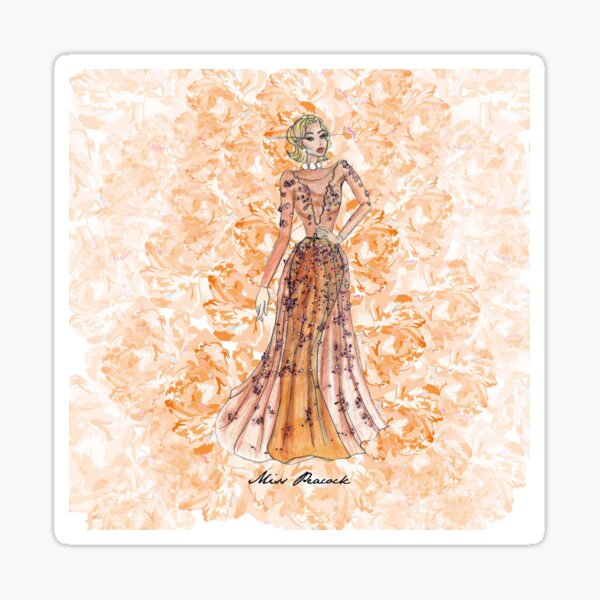 Aperçu de l'œuvre Floral Haute Couture créée et vendue par misspeacock.