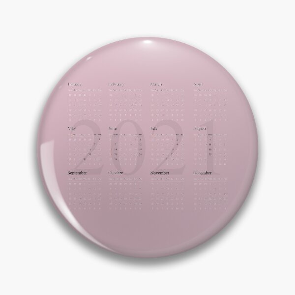 Artikelvorschau, 2021 Kalender - rosa Hintergrund - ab Sonntag entworfen und verkauft von CSouissi.