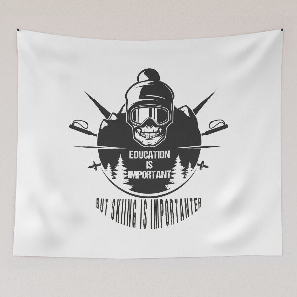Item preview, Education Is Important But Skiing Is Importanter designed and sold by YAITPSTORE.