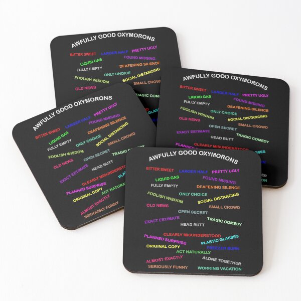 Item preview, English Language Awfully Good Oxymorons Design designed and sold by RedOakDesigns.