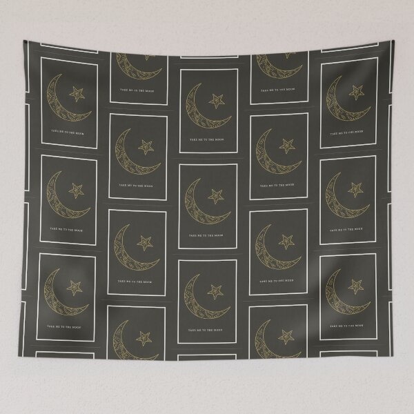 Item preview, Moon with starry twinkle - Take me to the moon designed and sold by Lifestyledeko.