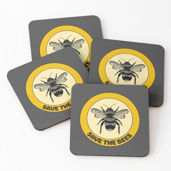 Item preview, Save the Bees Badge designed and sold by CraftedbyJK.