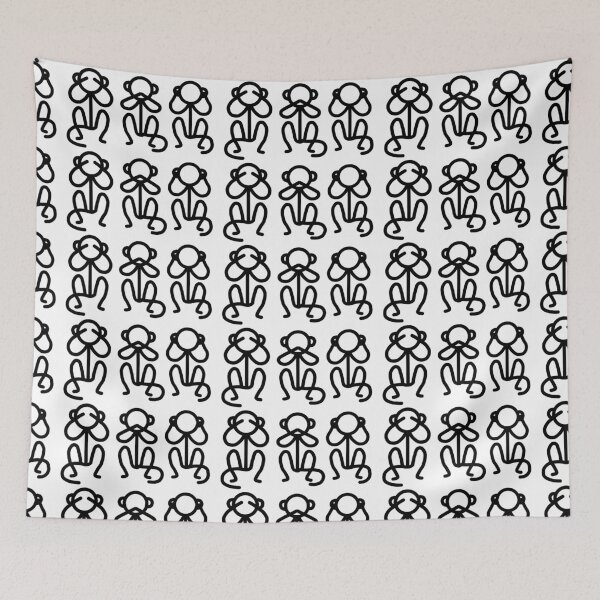 Item preview, Stickman / See No Evil, Say No Evil, Hear No Evil designed and sold by LotusCreations.