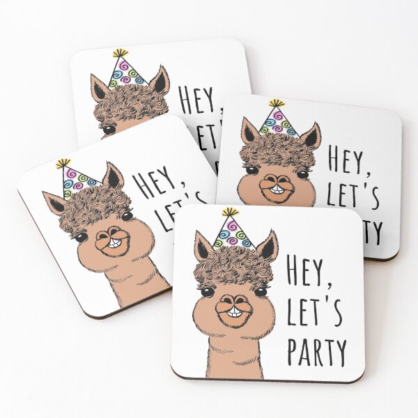 Item preview, Hey, Let's Party Llama designed and sold by CraftedbyJK.