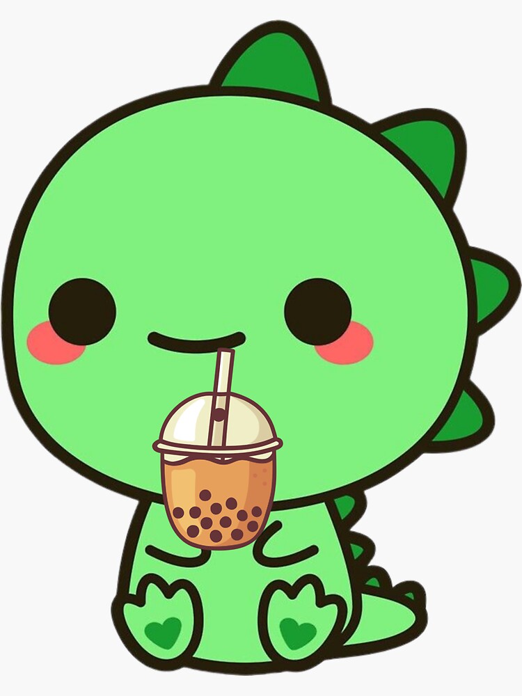 Courageous Strong Kawaii Anime Panda Drinking Boba Bubble Tea Gift