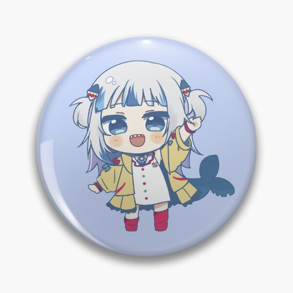 Item preview, Gawr Gura Chibi Waving Hololive designed and sold by Gawrgura.