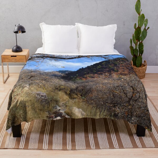 Item preview, Fall mountain woods with rocks, boulders and trees designed and sold by Ventures1.