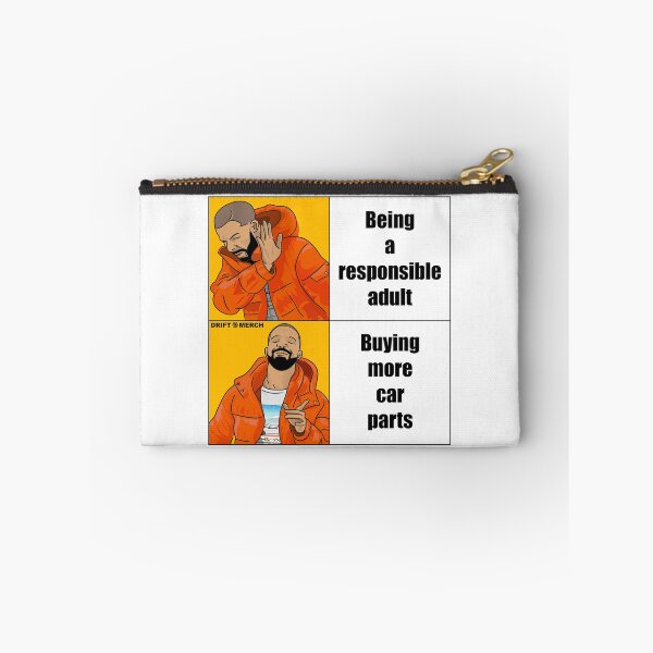 Item preview, Responsible Adult Buying More Car Parts Funny Meme designed and sold by driftmerch.