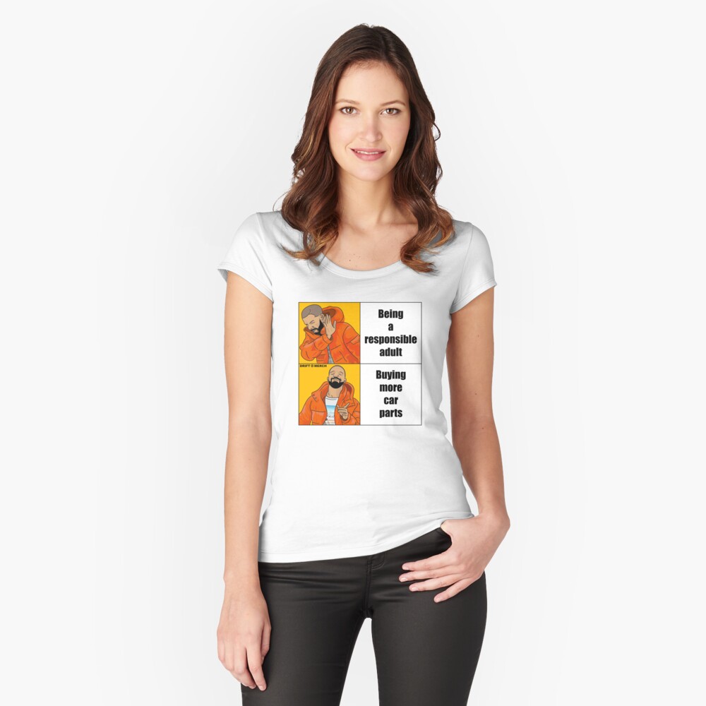 Item preview, Fitted Scoop T-Shirt designed and sold by driftmerch.