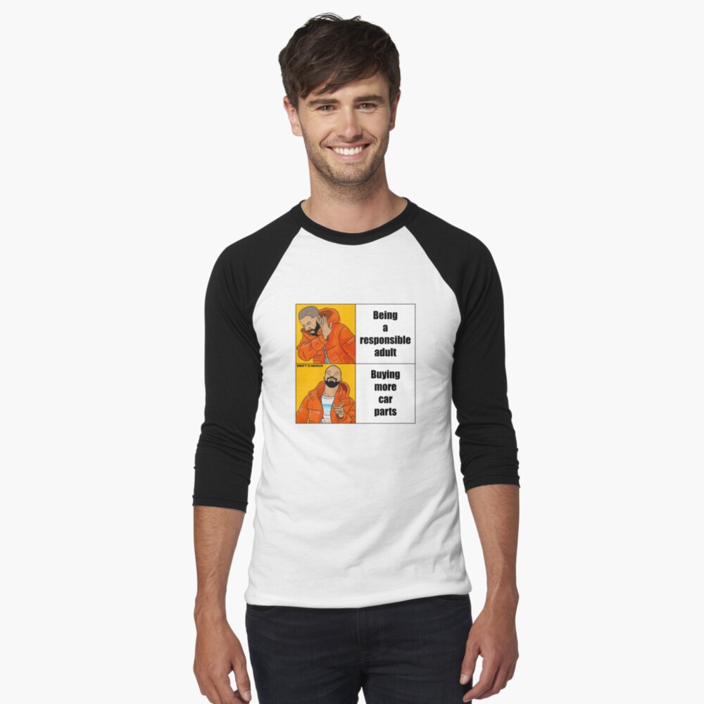 Item preview, Baseball ¾ Sleeve T-Shirt designed and sold by driftmerch.