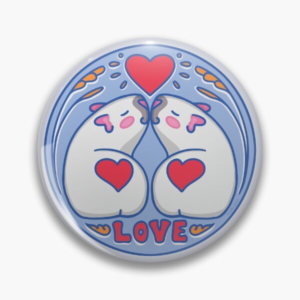 Item preview, Guinea Pig Love In Blue designed and sold by Pigapalooza.