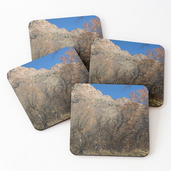 Item preview, Fall mountain woods with rocks, boulders and trees designed and sold by Ventures1.