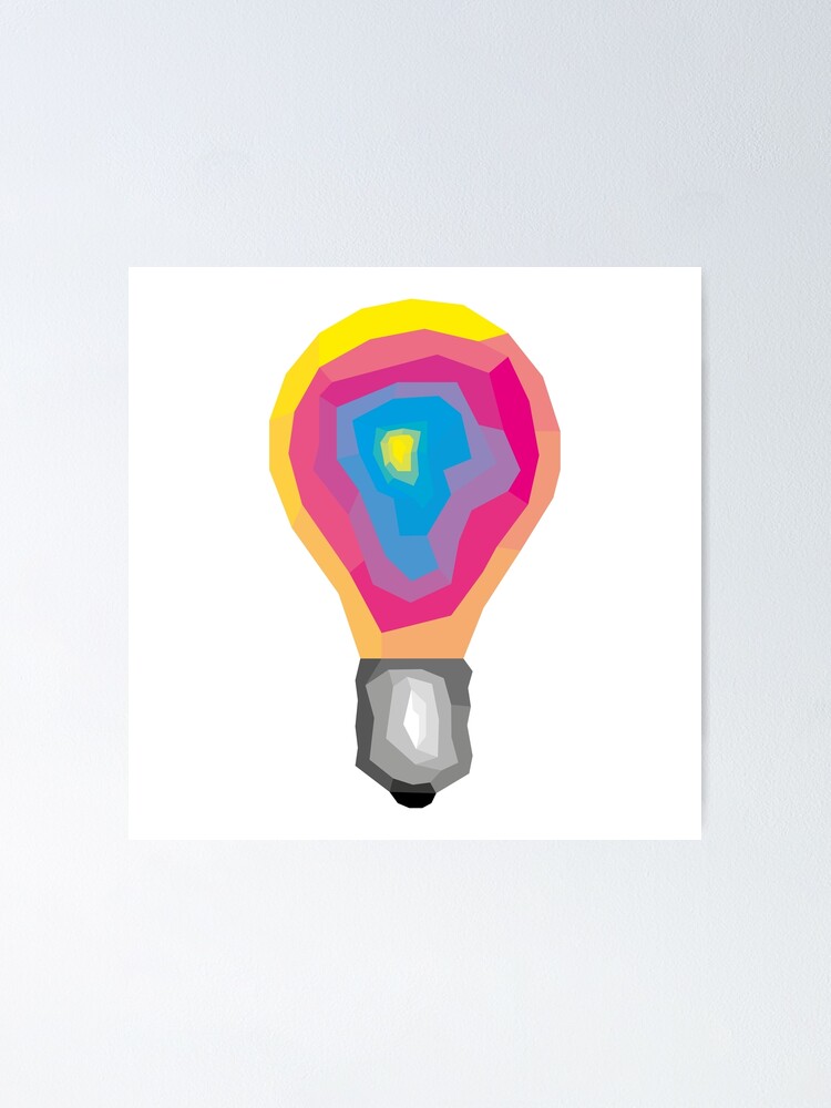 Light bulb, thinking, idea Poster by DerSenat