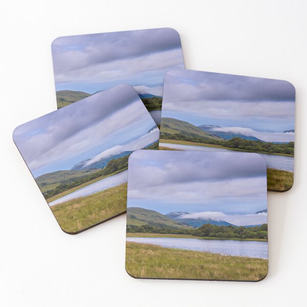 Item preview, Low clouds and mist over Loch Awe at twilight on a summers night designed and sold by SnapTPhotograph.