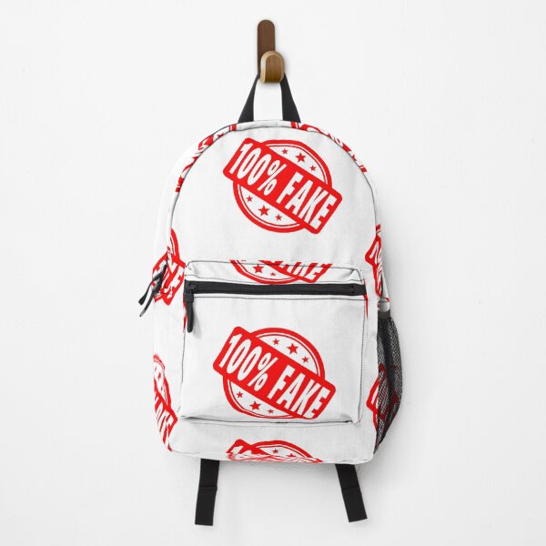 Item preview, 100% Fake Stamp (white version) designed and sold by AdsInspiration.
