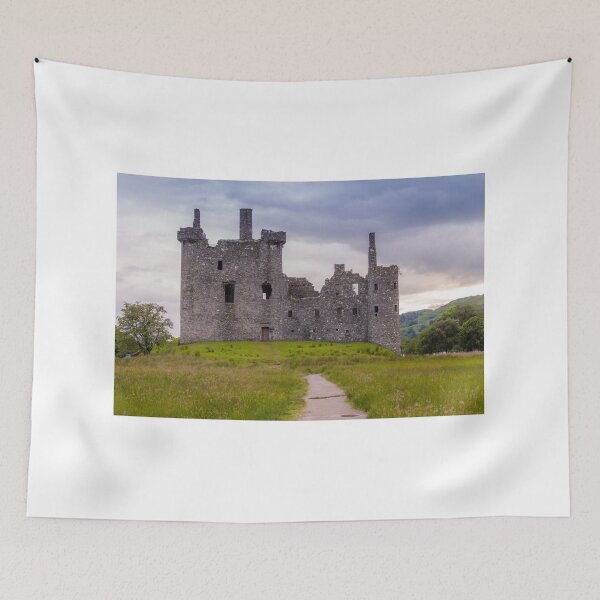 Item preview, Kilchurn Castle, the ruins of a Scottish Castle, at twlight after sun set designed and sold by SnapTPhotograph.
