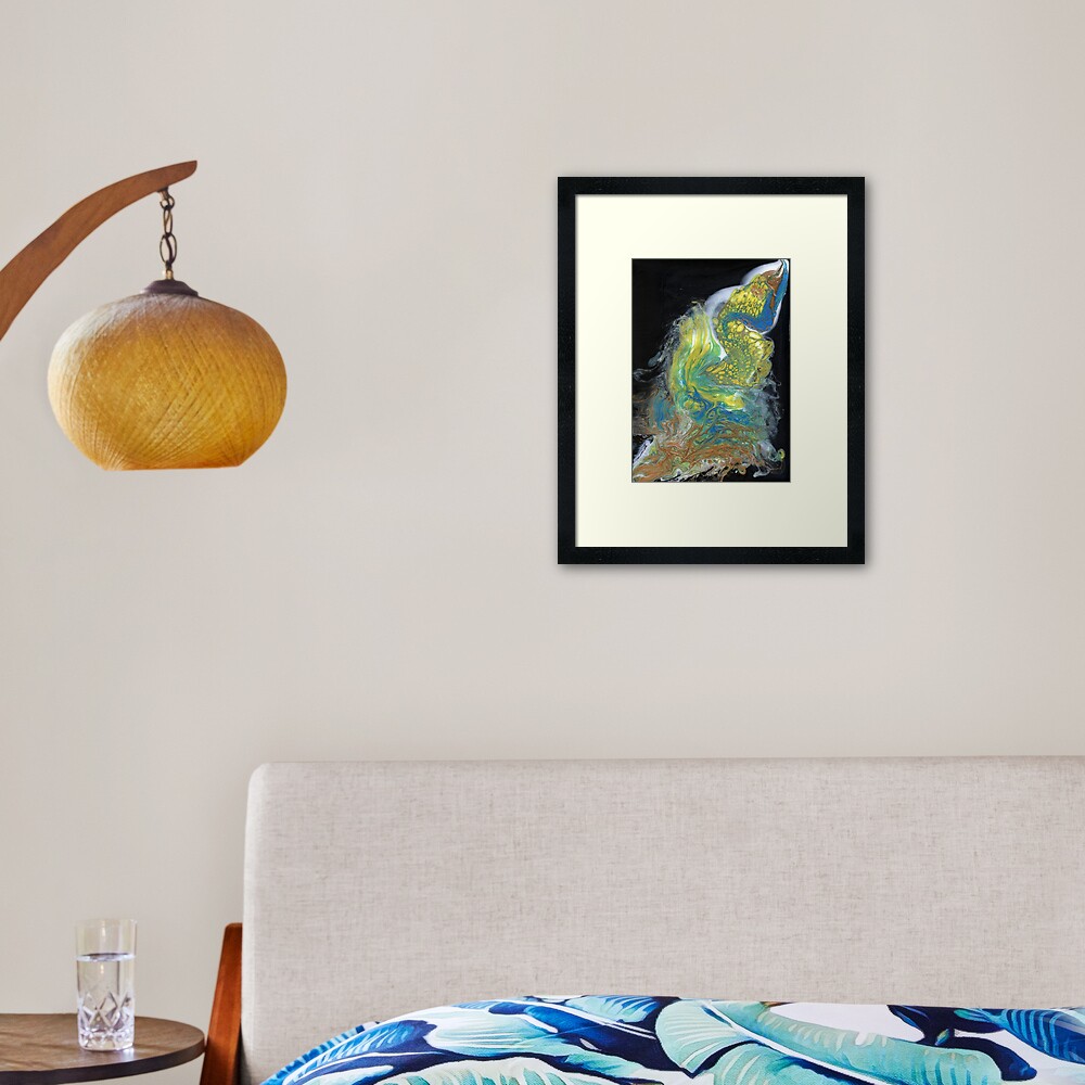 Fairy Fountain Framed Art Print