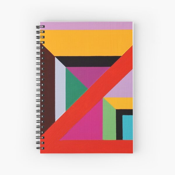 Modern Geometric Designs on everything Spiral Notebook