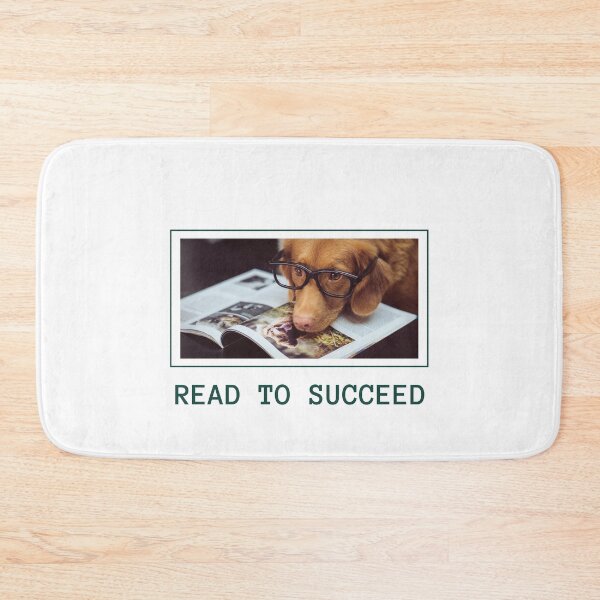 Item preview, dog with glasses, golden retriever reading a magazine, intelligent retriever, smart pooch reader designed and sold by SuperiorPrints.
